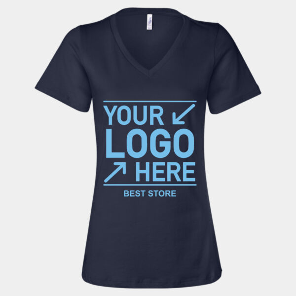 Ladies Bella + Canvas V-Neck T Thumbnail